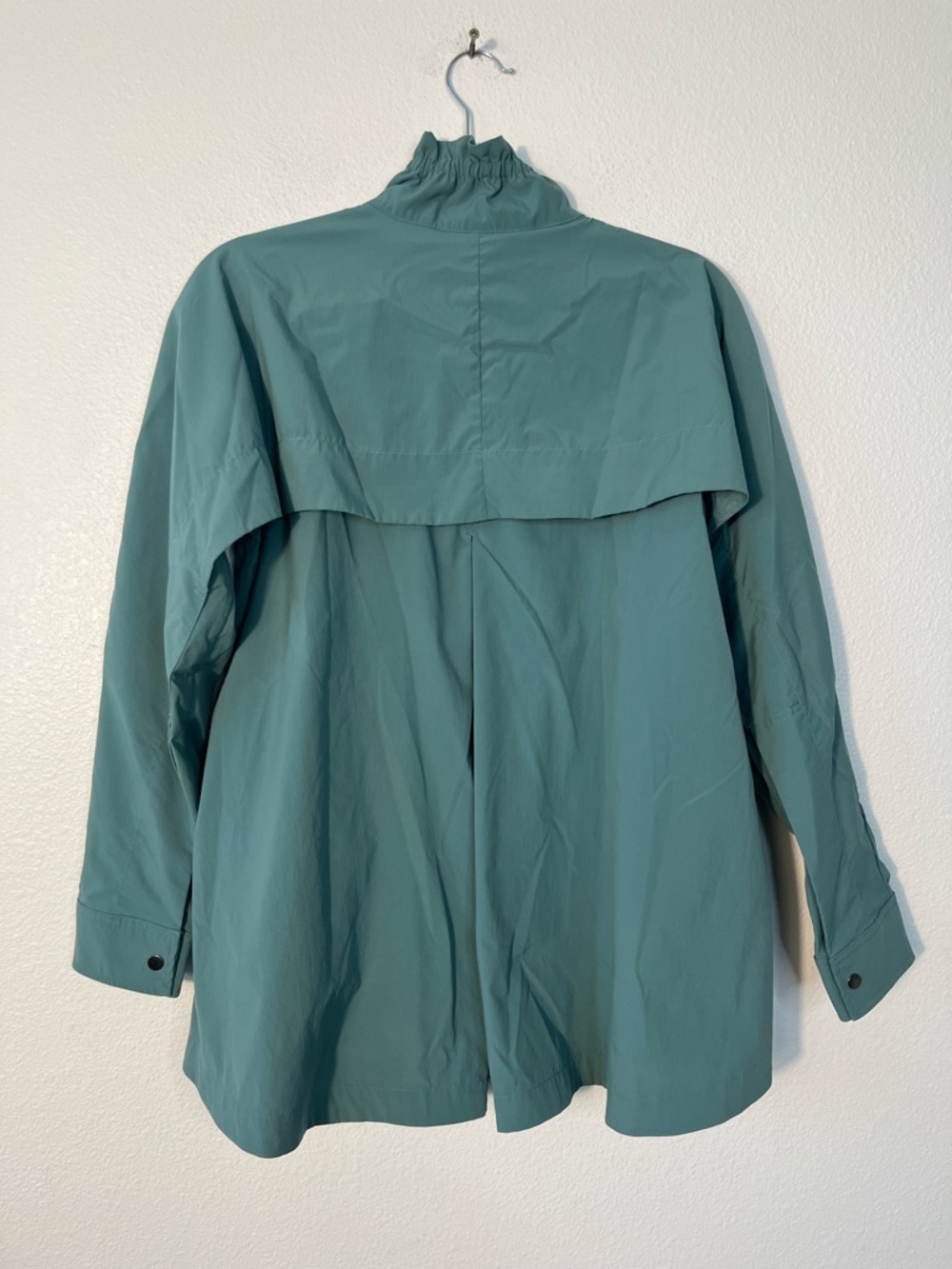 Athleta Advantage Poplin Jacket Pullover Teal Wat… - image 7